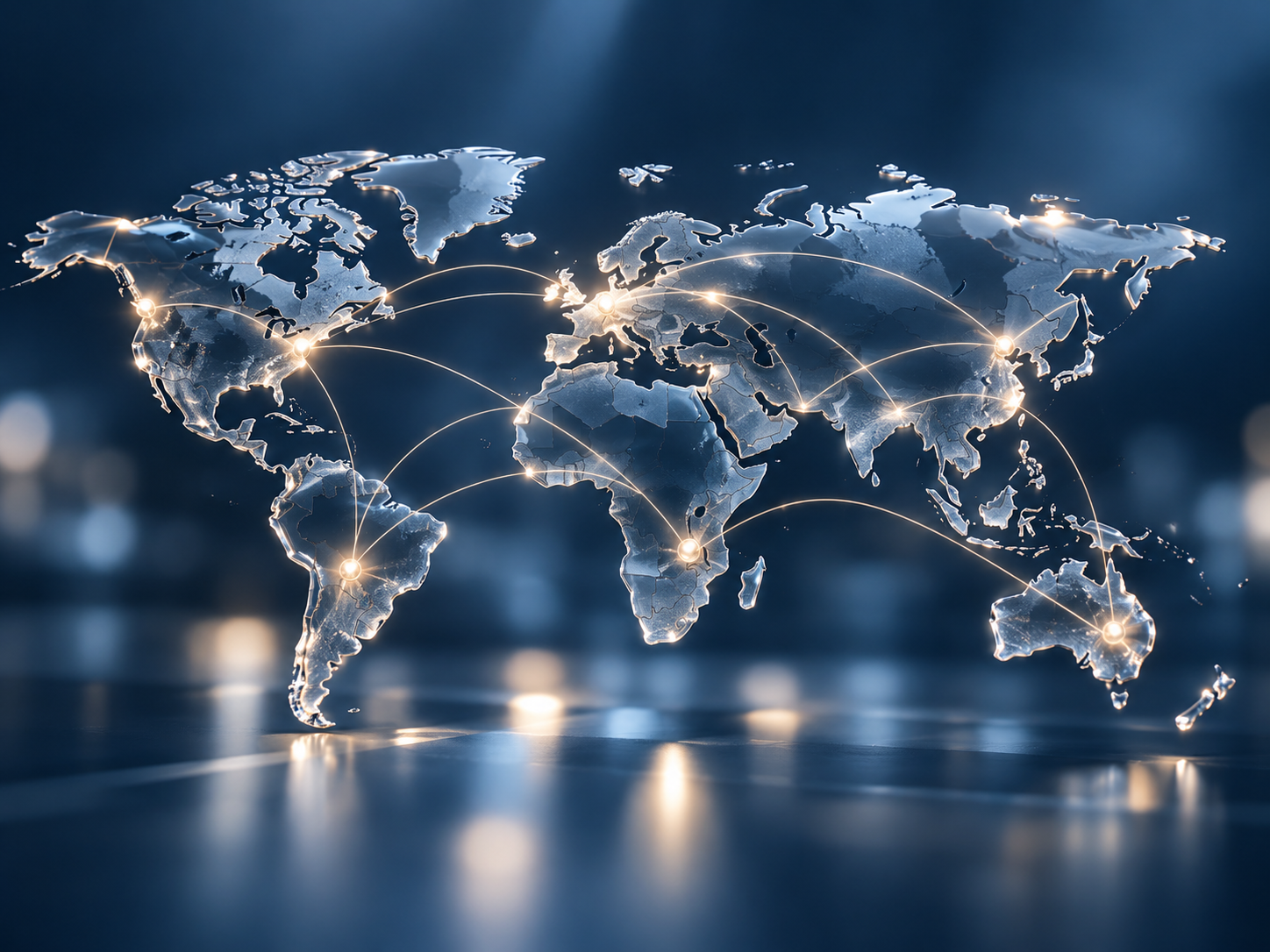 Global market presence map
